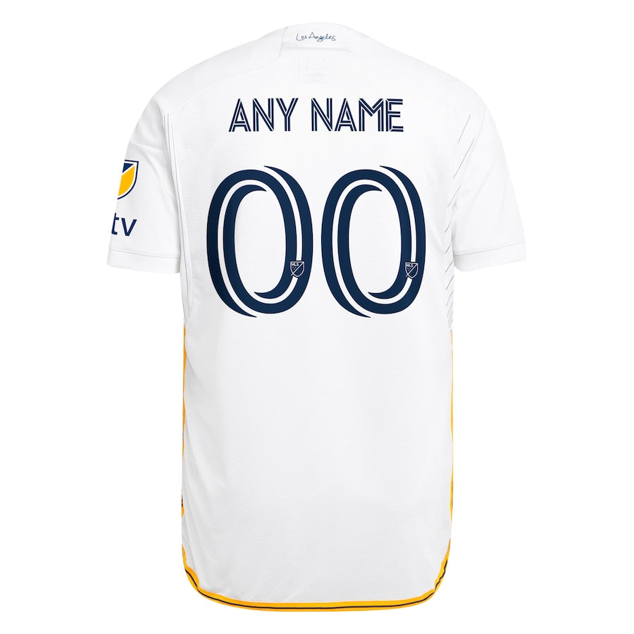 Men's LA Galaxy adidas 2024 Angeleno Kit Authentic Custom Jersey - White