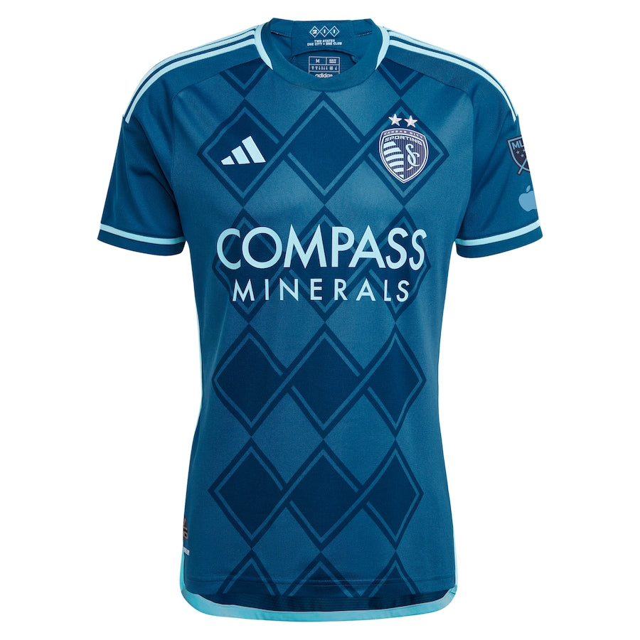 Men's Sporting Kansas City adidas 2024 Diamonds Our Forever Authentic Jersey – Navy