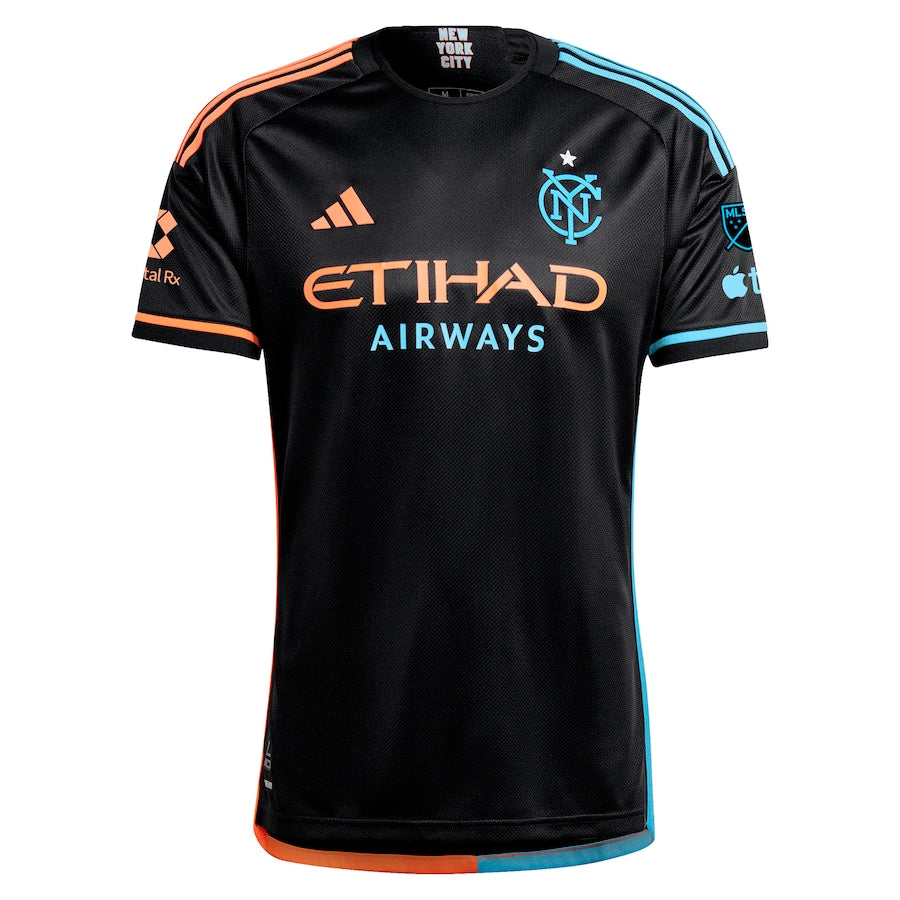Men's New York City FC adidas 2024 24/7 Kit Authentic Custom Jersey – Black