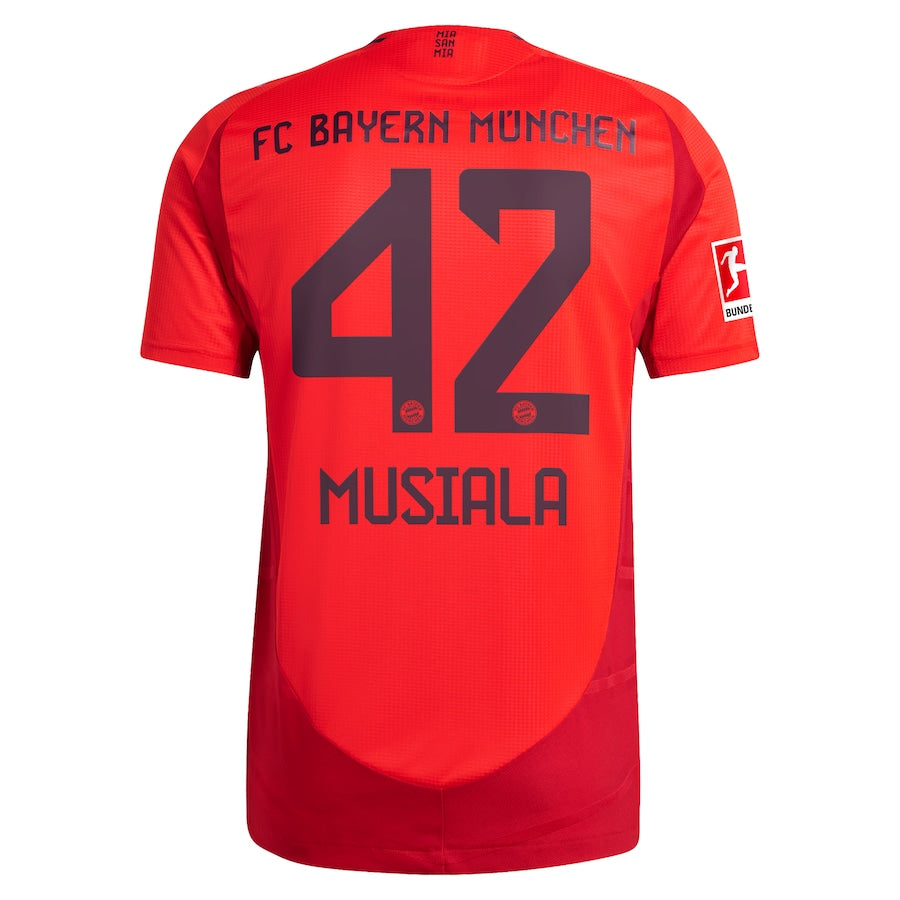 Jamal Musiala Bayern Munich adidas 2024/25 Home Authentic Player Jersey - Red