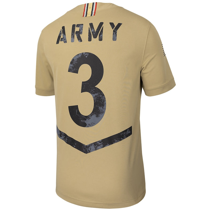 #3 Army Black Knights Nike 2023 Rivalry Collection Untouchable Football Jersey - Tan