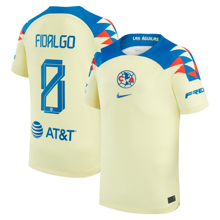 Álvaro Fidalgo Club America Nike Home 2023/24 Jersey - Yellow