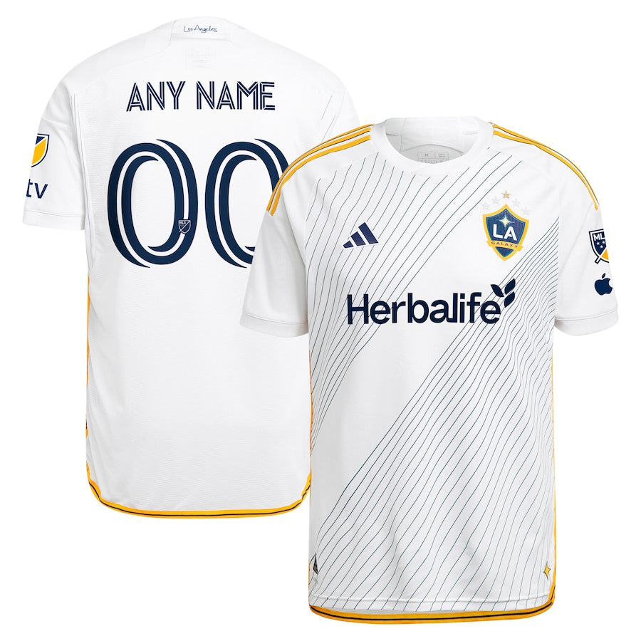 Men's LA Galaxy adidas 2024 Angeleno Kit Authentic Custom Jersey - White