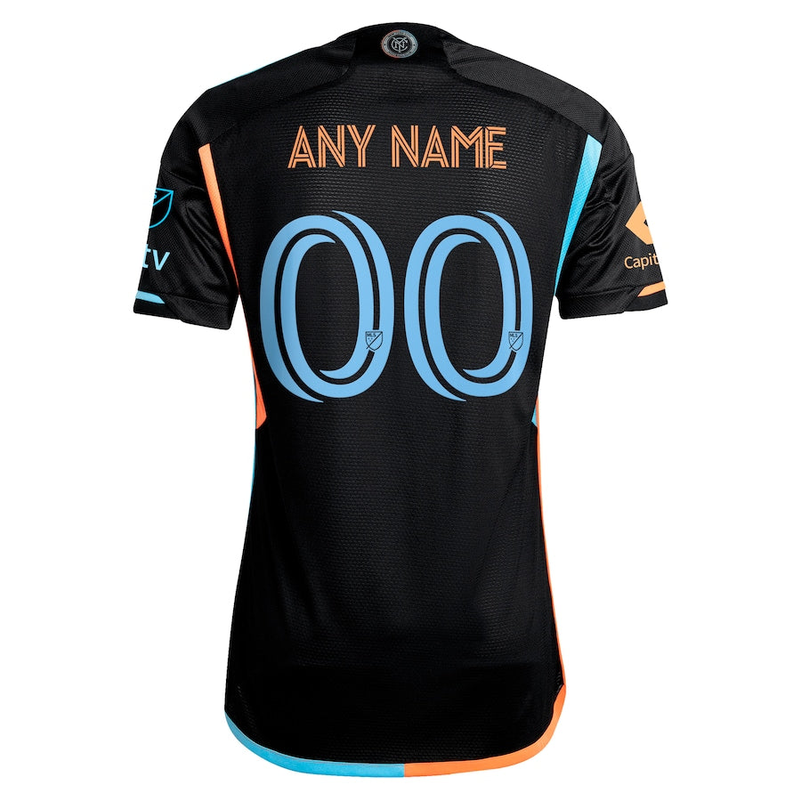 Men's New York City FC adidas 2024 24/7 Kit Authentic Custom Jersey – Black
