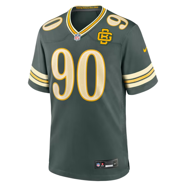 Lukas Van Ness Green Bay Packers Nike 2026 Rivalries Collection Game Jersey - Green