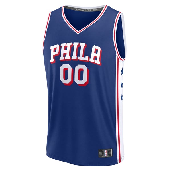 Town Jersey Philadelphia 76ers Fanatics Fast Break Custom Jersey Icon Blue