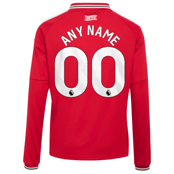 Adidas Manchester United 2026/27 Home Replica Long Sleeve Custom Jersey Red