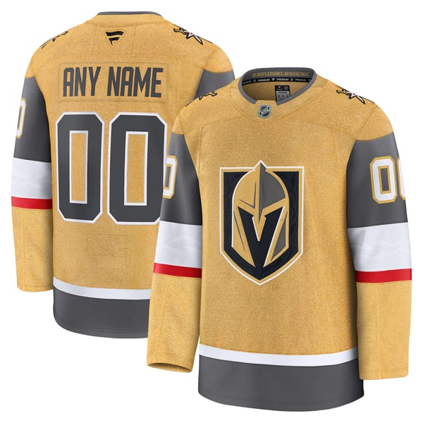 Town Jersey Vegas Golden Knights Fanatics Home Premium Jersey - Gold