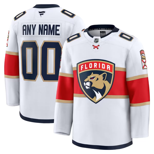 Town Jersey Florida Panthers Fanatics Away Premium Custom Jersey - White