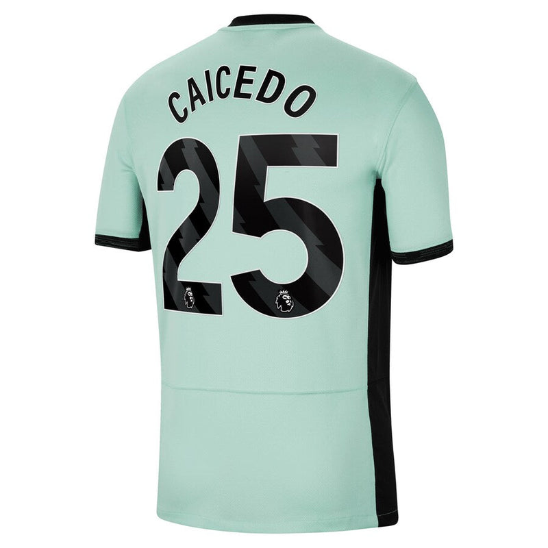 Moisés Caicedo Chelsea Nike 2023/24 Away Stadium  Player Jersey - Navy