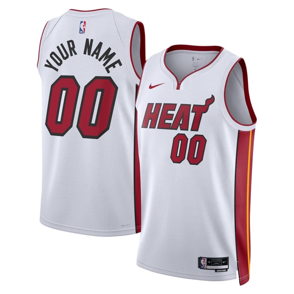 Town Jersey Nike Unisex Miami Heat Swingman Custom Jersey - White