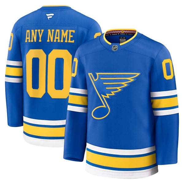 Town Jersey St. Louis Blues Fanatics Home Premium Custom Jersey