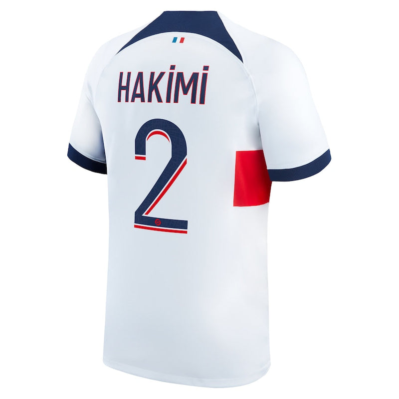 Achraf Hakimi Paris Saint-Germain Nike 2023/24 Away Stadium Player Jersey - White