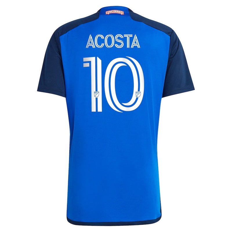 Luciano Acosta FC Cincinnati adidas 2024 River Kit  Player Jersey - Blue