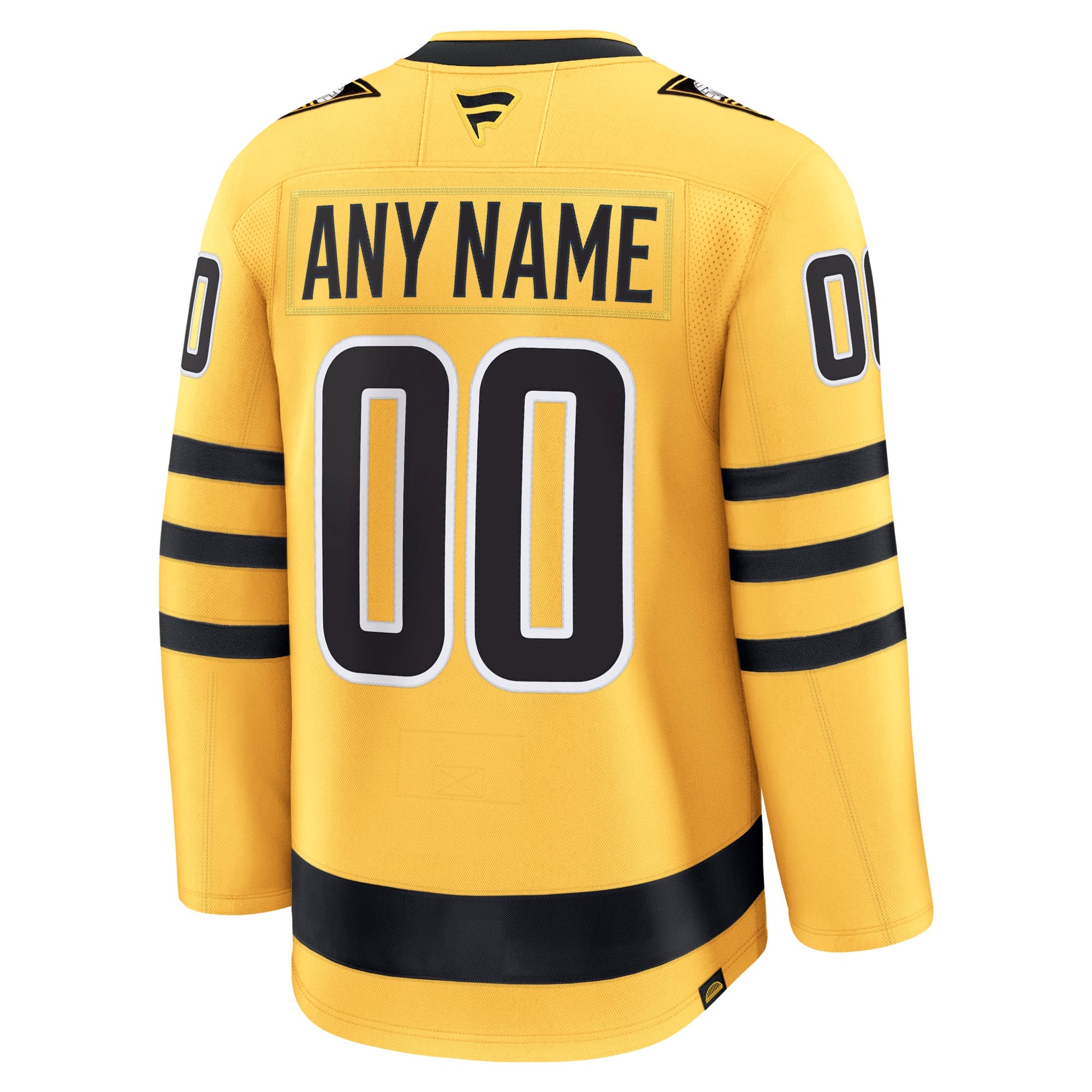 Town Jersey Fanatics Pittsburgh Penguins Alternate Premium Custom Jersey - Gold
