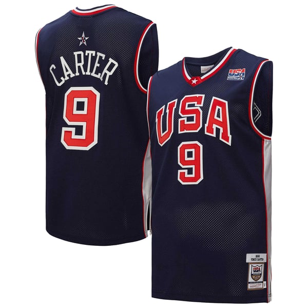 Town Jersey Mitchell & Ness Men's Vince Carter USA Basketball 2000 Authentic Jersey - Navy
