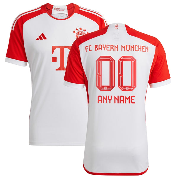 Bayern Munich adidas 2023/24 Home Custom Jersey - White