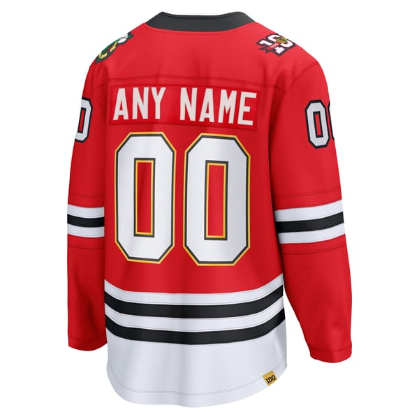 Town Jersey Chicago Blackhawks Fanatics Centennial Jersey Red