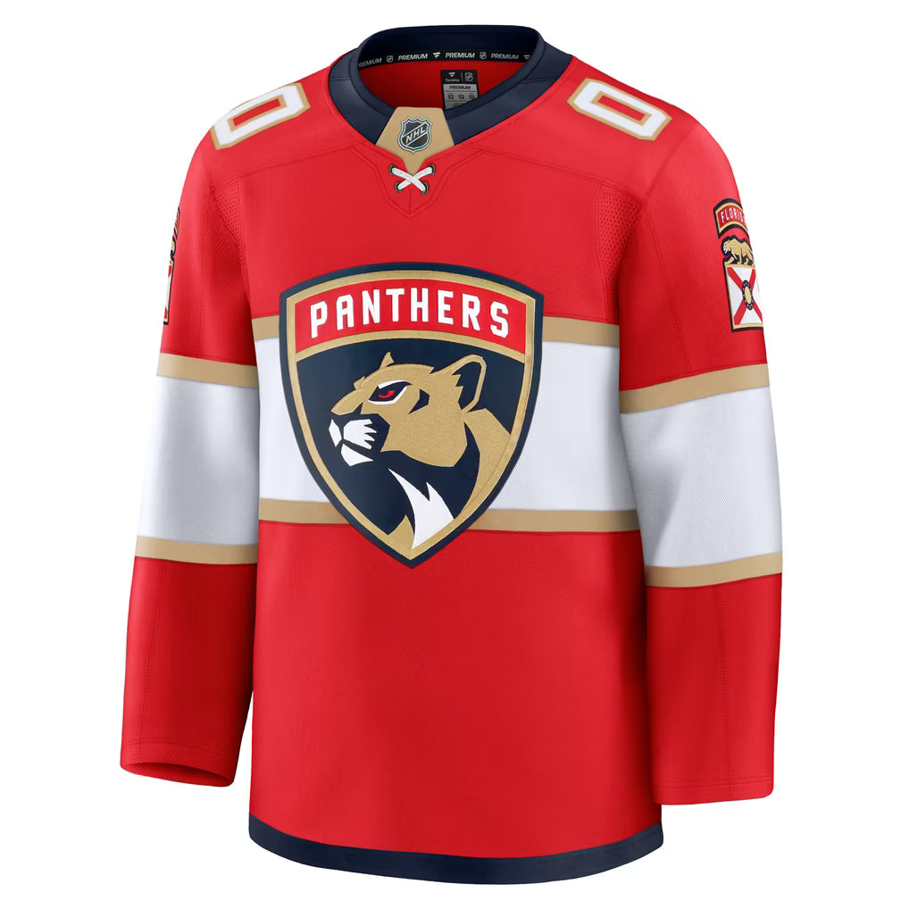Town Jersey Florida Panthers Fanatics Home Premium Custom Jersey Red
