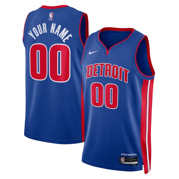 Town Jersey Nike Unisex Detroit Pistons Swingman Custom Jersey Blue