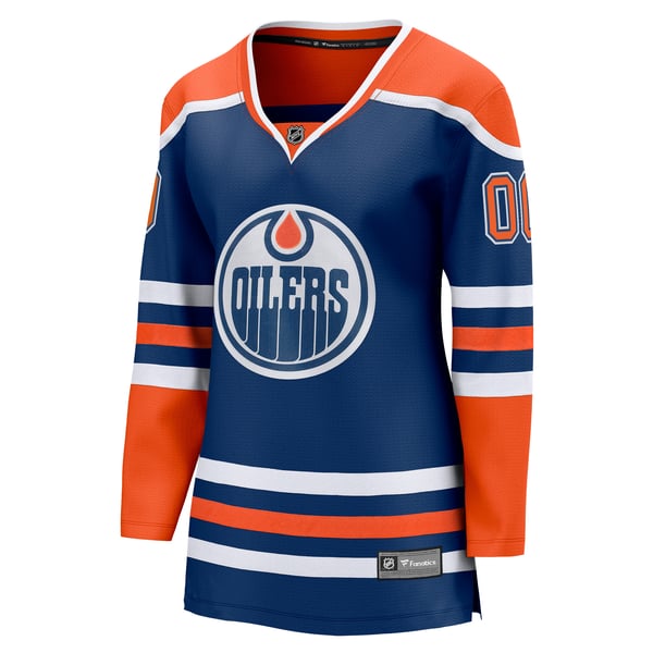 Town Jersey Fanatics Women's Edmonton Oilers Home Breakaway Custom Jersey