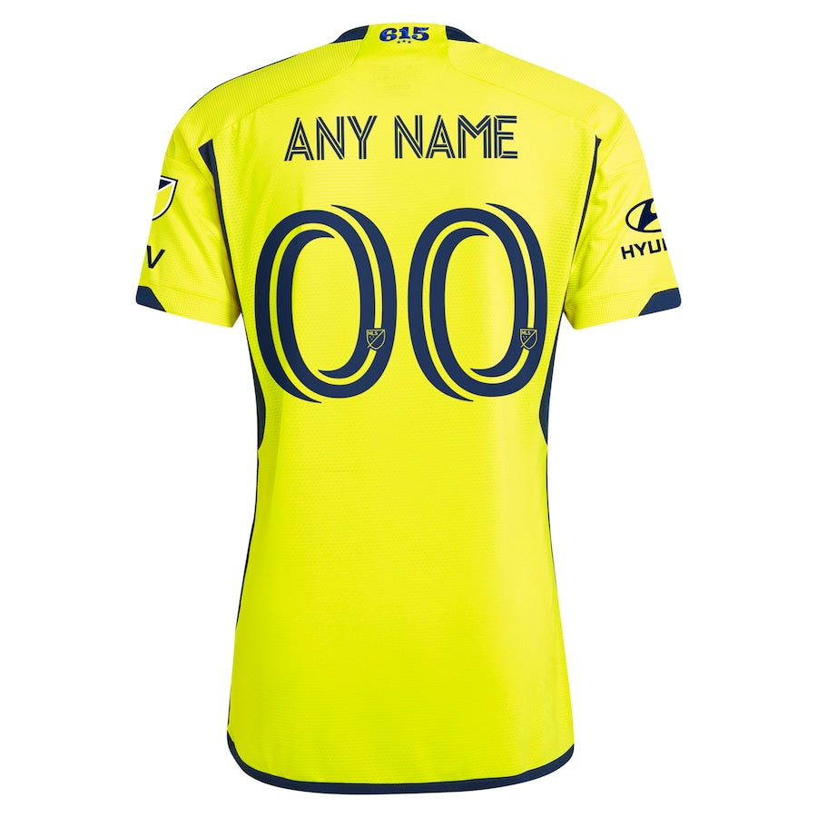 Men's Nashville SC adidas 2024 The 615 Kit Authentic Custom Jersey – Yellow