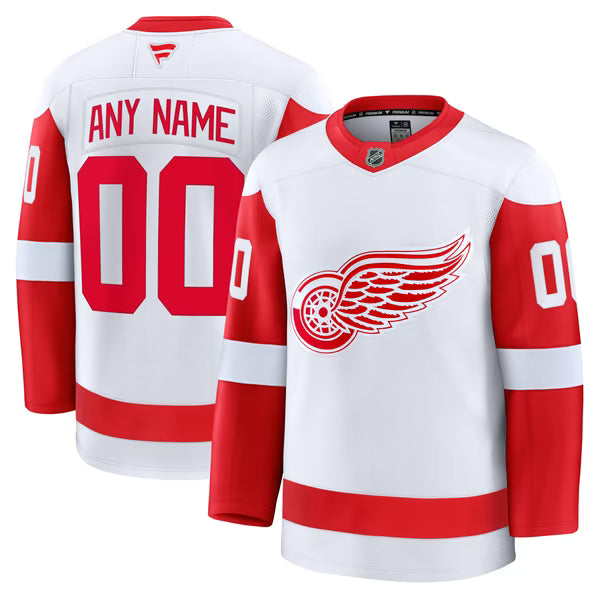 Town Jersey Detroit Red Wings Fanatics Away Premium Custom Jersey