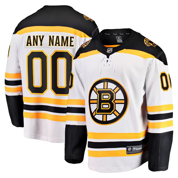 Town Jersey Boston Bruins Fanatics Away Breakaway Custom Jersey