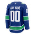 Town Jersey Fanatics Vancouver Canucks Home Premium Custom Jersey