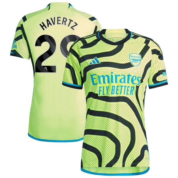 Kai Havertz Arsenal adidas 2023/24 Away Player Jersey - Yellow