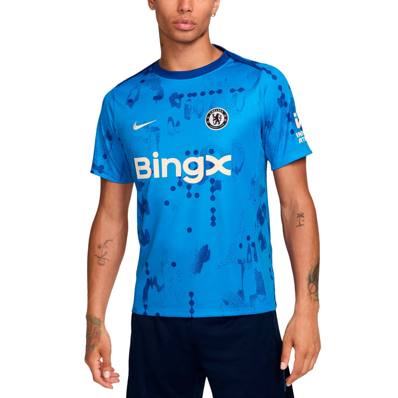 Chelsea Nike 2024/25 Academy Pro Pre-Match Top - Blue