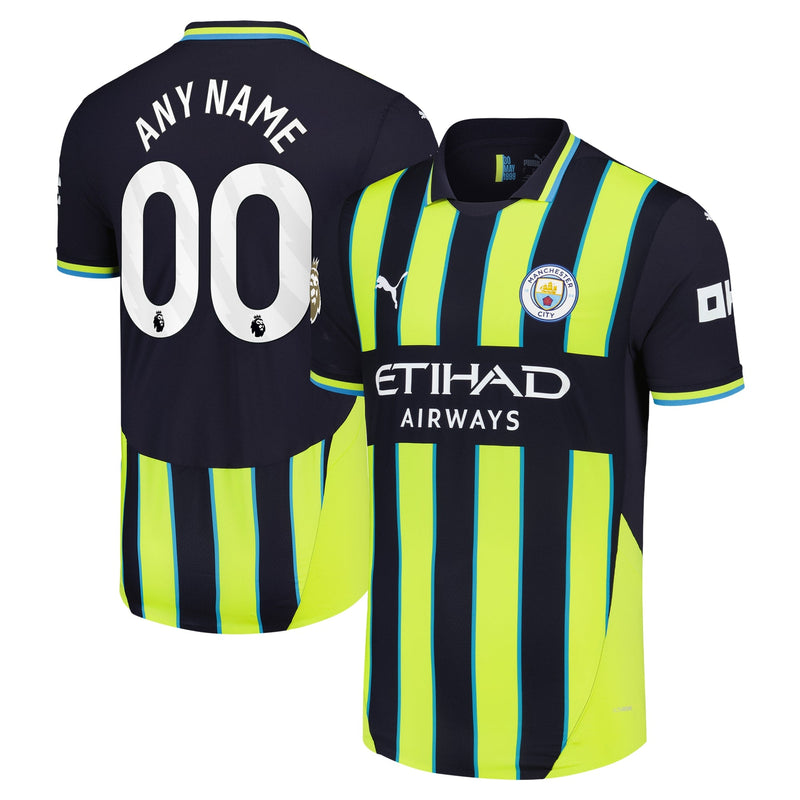 Manchester City Puma 2024/25 Away Custom Jersey - Navy