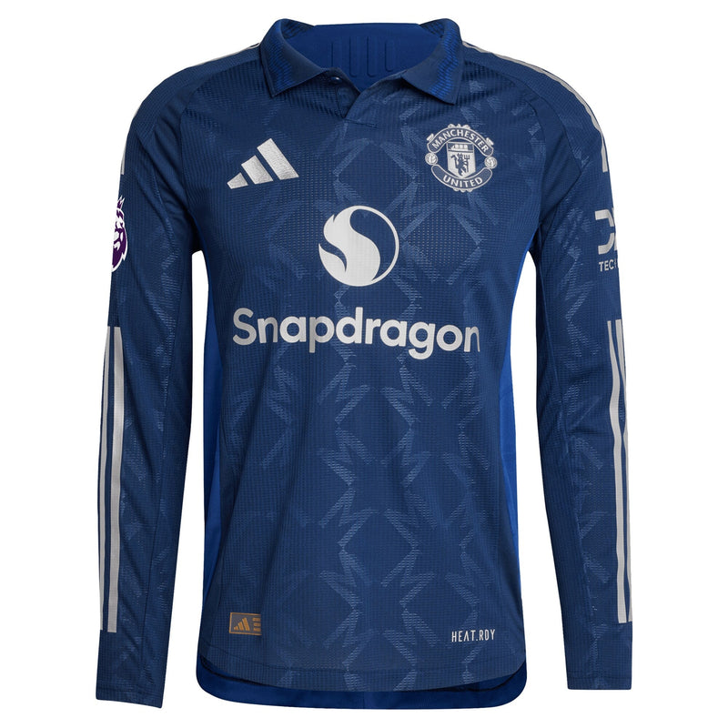 Manchester United adidas 2024/25 Away Long Sleeve Jersey - Navy