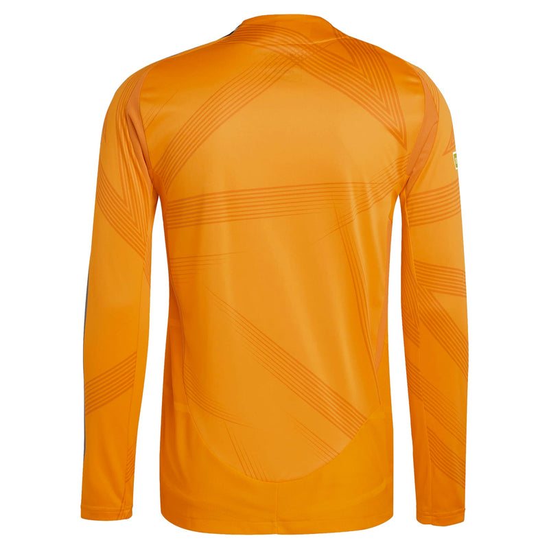 Real Madrid adidas 2024/25 Away Long Sleeve Jersey - Orange