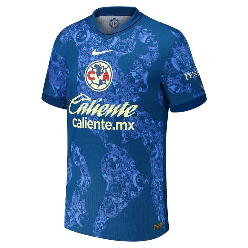 Álvaro Fidalgo Club America Nike 2024/25 Away Player Jersey - Blue