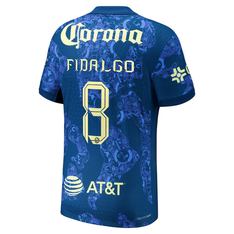 Álvaro Fidalgo Club America Nike 2024/25 Away Player Jersey - Blue