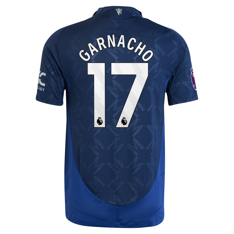 Alejandro Garnacho Manchester United adidas 2024/25 Away Player Jersey - Navy