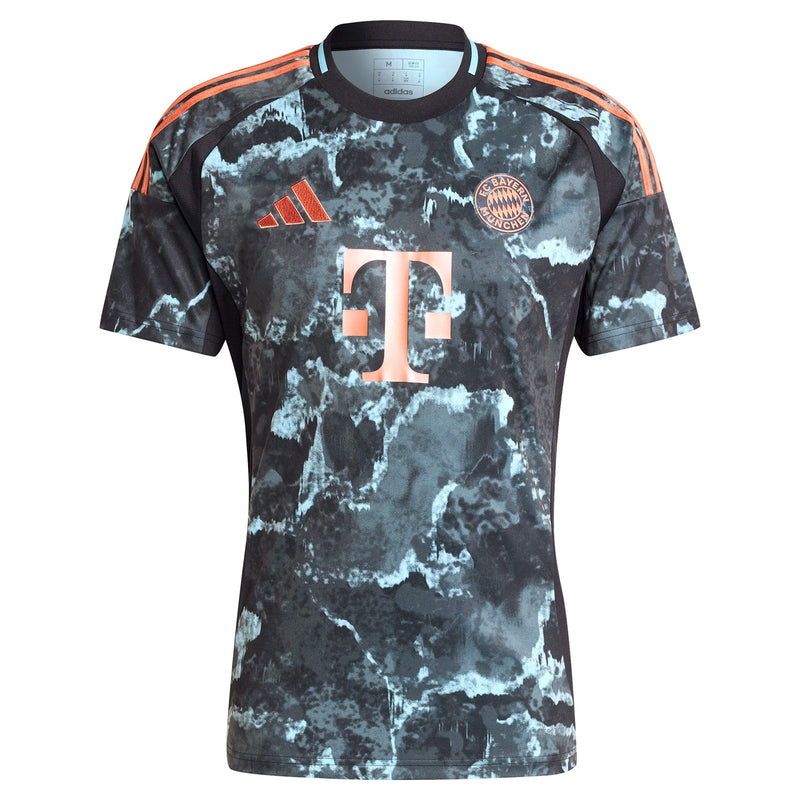 Bayern Munich adidas 2024/25 Away Custom Jersey - Black