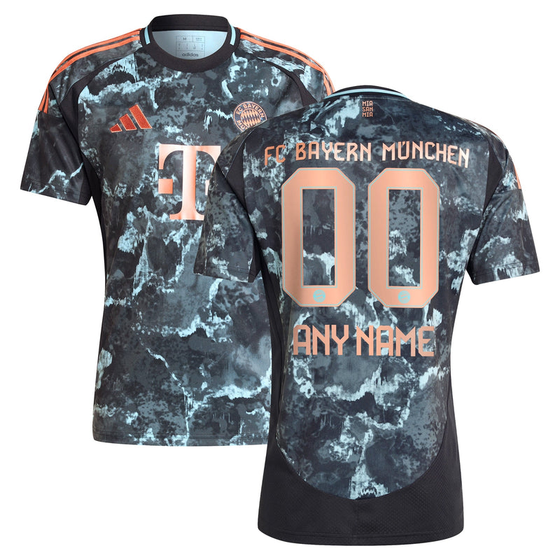 Bayern Munich adidas 2024/25 Away Custom Jersey - Black