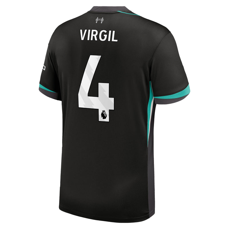 Virgil van Dijk Liverpool Nike 2024/25 Away Jersey - Forest Green