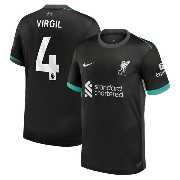 Virgil van Dijk Liverpool Nike 2024/25 Away Jersey - Forest Green