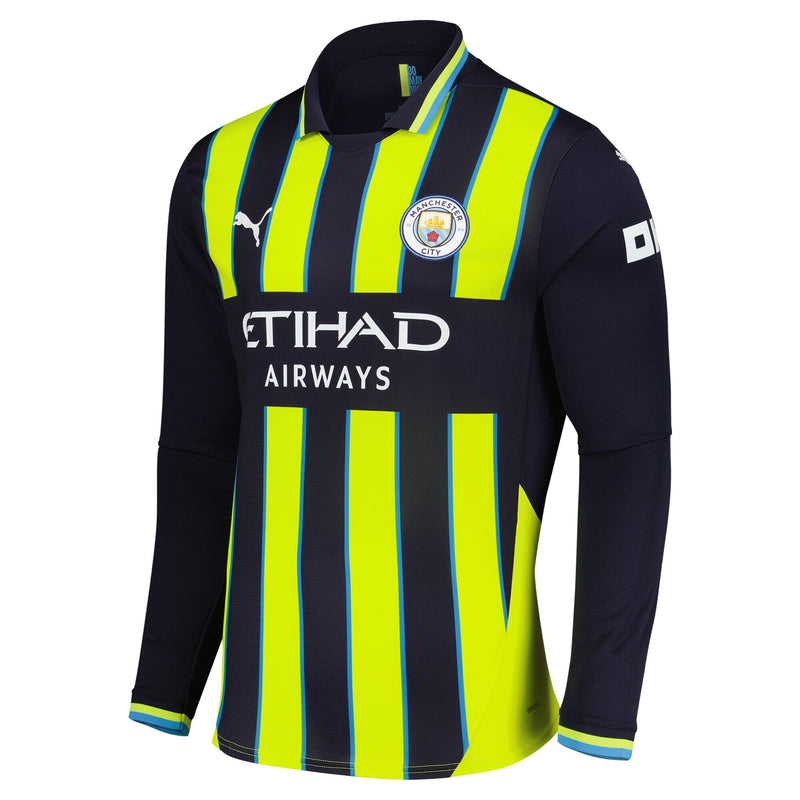 Manchester City Puma 2024/25 Away Long Sleeve Jersey - Navy