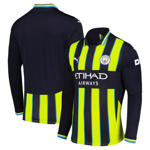 Manchester City Puma 2024/25 Away Long Sleeve Jersey - Navy