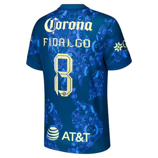 Álvaro Fidalgo Club America Nike 2024/25 Away Player Jersey - Blue
