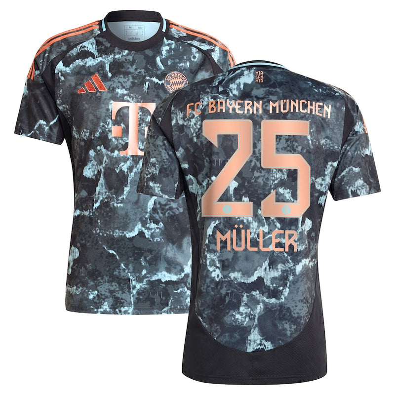 Thomas Müller Bayern Munich adidas 2024/25 Away Player Jersey - Black