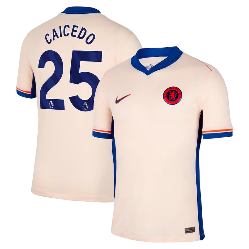 Moisés Caicedo Chelsea Nike 2024/25 Away Player Jersey - Orange