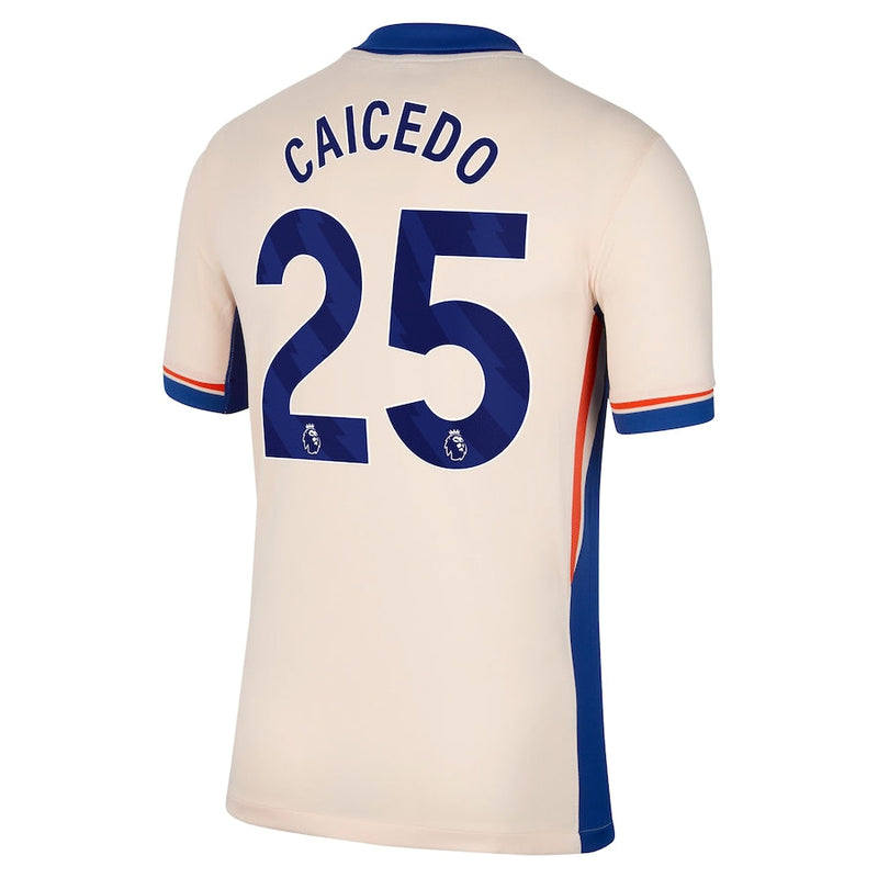 Moisés Caicedo Chelsea Nike 2024/25 Away Player Jersey - Orange