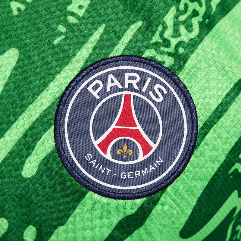 Paris Saint-Germain Nike 2024/25 Goalkeeper Stadium Long Sleeve Jersey - Green