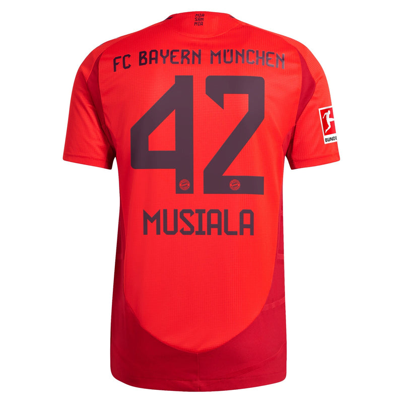 Jamal Musiala 42 Bayern Munich adidas 2024/25 Home Player Jersey - Red