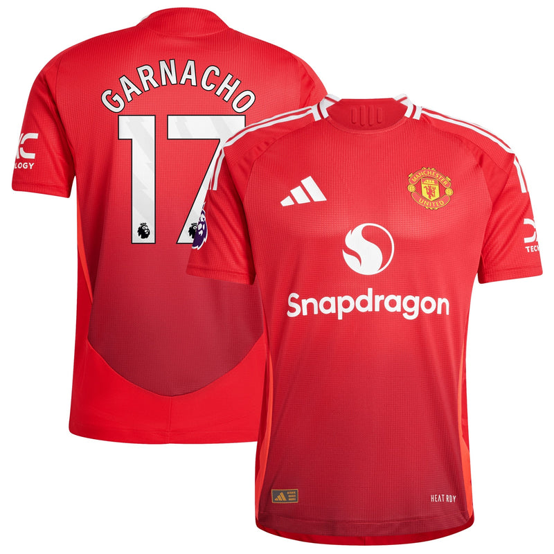 Alejandro Garnacho Manchester United 2024/25 Home  Player Jersey - Red